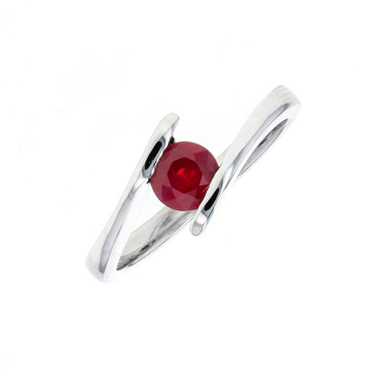 Bague rubis or blanc 3.37g Comme neuf -  reconditionné disponible sur Gemme Les Bijoux